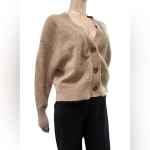Copiner V Neck Cardigan Tan 
Cozy Tan Button-Up Women Sweater